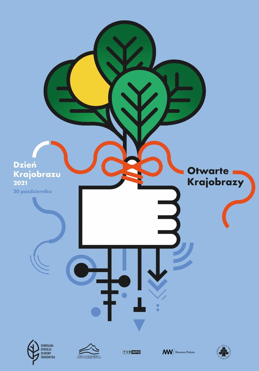 Oficjalny plakat Dnia Krajobrazu 2021. Źródło: https://www.gov.pl/web/gdos/dzien-krajobrazu-2021 - grafika artykułu