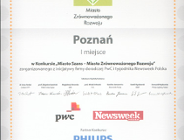 Poznań liderem zrównoważonego rozwoju