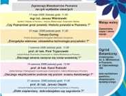 Wykłady otwarte związane z Rokiem Klimatu i Środowiska