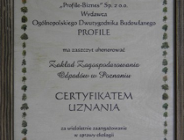 Wyróżnienie za zaangażowanie w sprawy ekologii dla Zakładu Zagospodarowania Odpadów