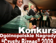XI edycja konkursu OGÓLNOPOLSKIE NAGRODY "CZYSTY BIZNES 2009"