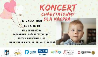 Koncert charytatywny dla Kacpra Boruty - UWAGA! KONCERT ODWOŁANY!