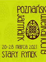 Baner Jarmarku w kolorze zielonym.