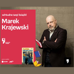 Plakat wydarzenia ze zdjęciem pisarza.
