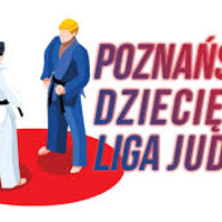 Logo Poznańskiej Dziecięcej Ligi Judo - dwóch judoków na macie