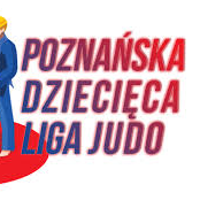 Logo Poznańskiej Dziecięcej Ligi Judo - dwóch judoków na macie