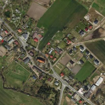 Na zdjęciu Głuszyna z lotu ptaka.